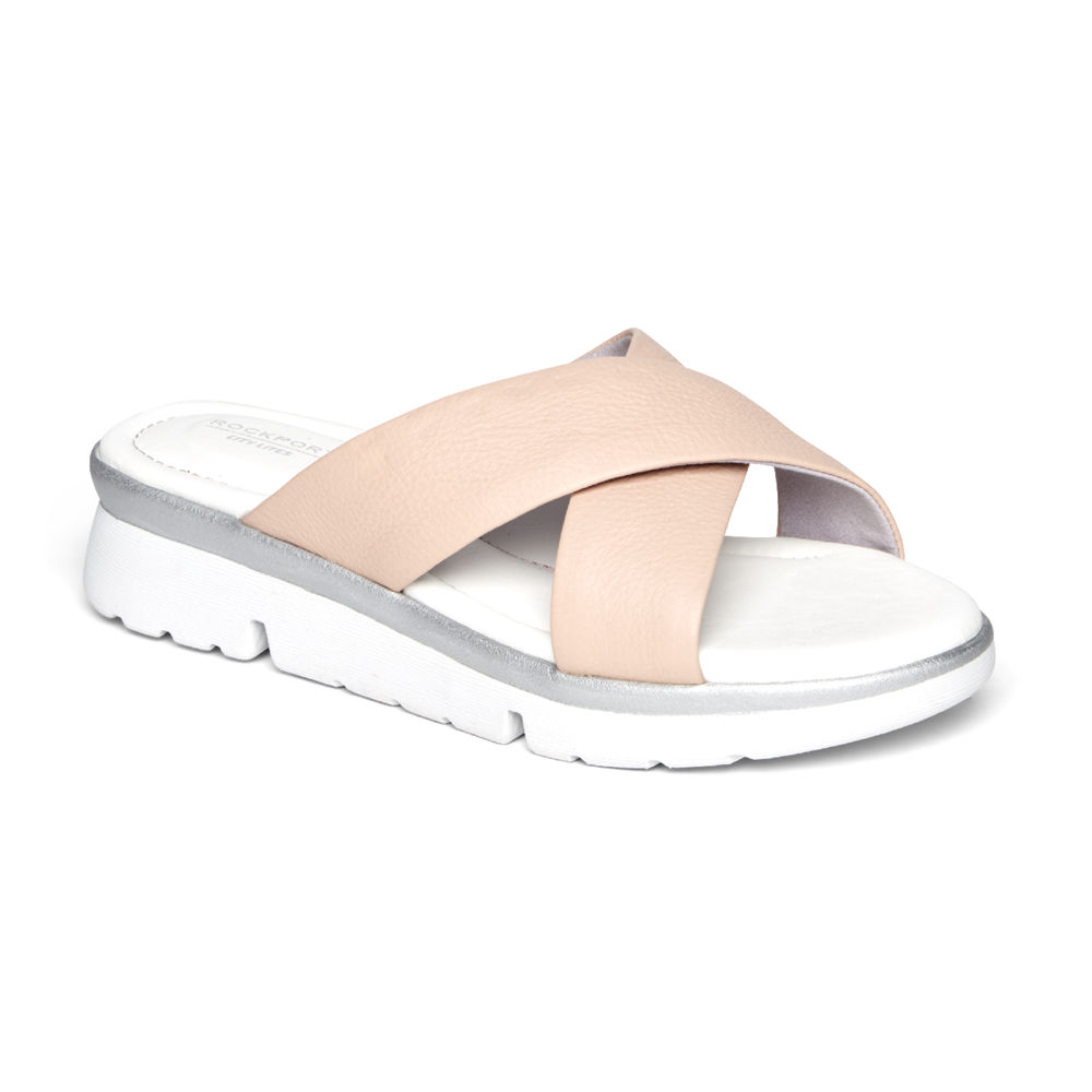 Rockport Singapore Womens Sandals - R-Evolution Pink/White - UN5928074